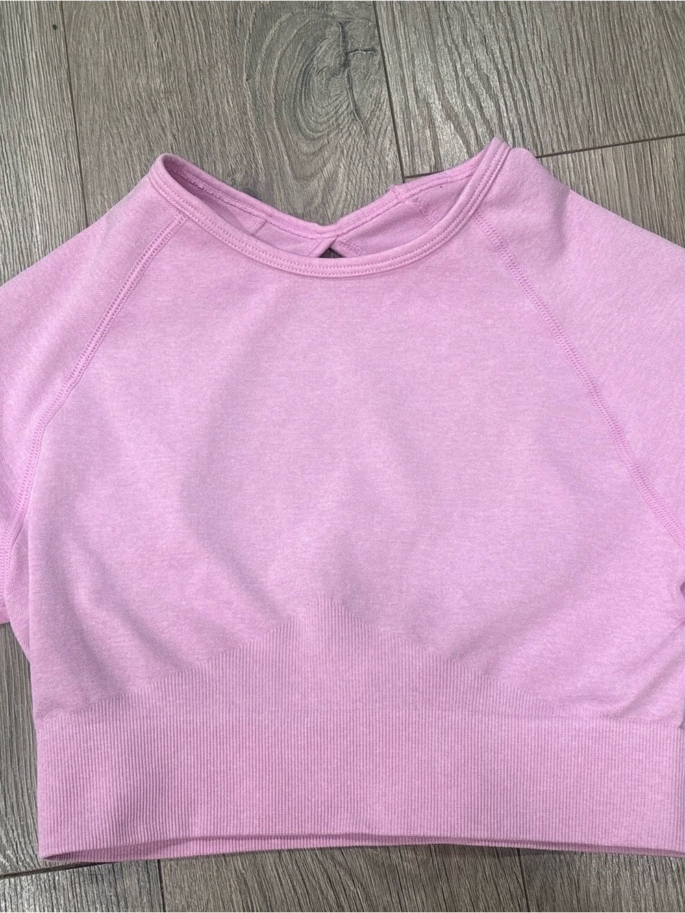 Luke new! Women's Pink Cropped Pullover Top. Dri fit material.